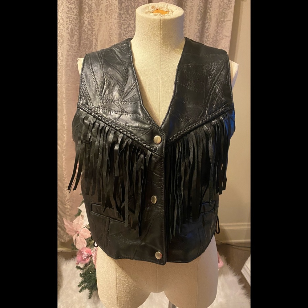 Leather vest